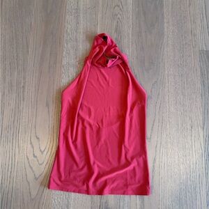 Aritzia Hot Pink Halter Neck Tank Top